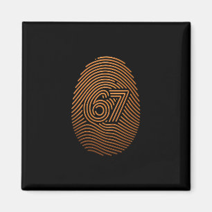 67 Meme Dold Fingeravtryck Gen Z Alpha 6 7 1 Magnet