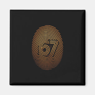 67 Meme Dold Fingeravtryck Gen Z Alpha 6 7 Magnet