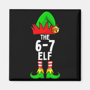 67 Meme Elf Jul Matchande Familj 6-7 Brainrot Magnet