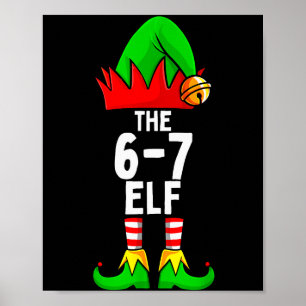 67 Meme Elf julmatchande familj 6-7 Brainrot Poster