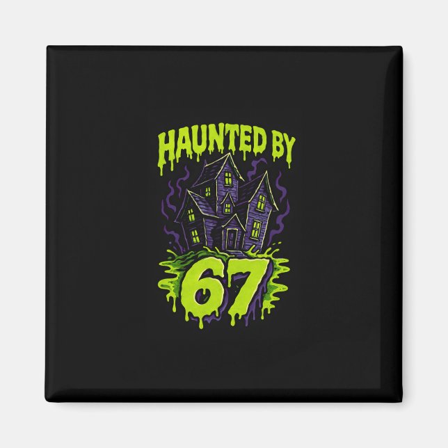 67 Meme Föräldrar Halloween Kostym Hjärnrot 6-7 Si Magnet (Framsidan)