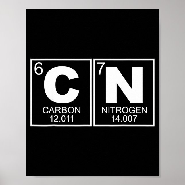 67 Meme Funny Science Teacher Periodic Table Retro Poster (Framsidan)