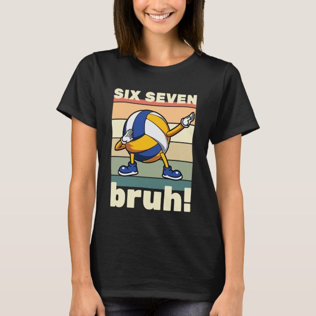 67 Meme Funny Six Seven Bruh Kids Boys Girls Dab V T Shirt (Framsida)