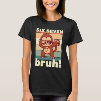 67 Meme Funny Six Seven Bruh Kids Boys Girls Dabbi T Shirt