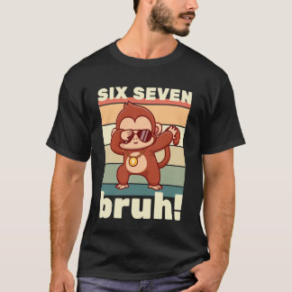 67 Meme Funny Six Seven Bruh Kids Boys Girls Dabbi T Shirt
