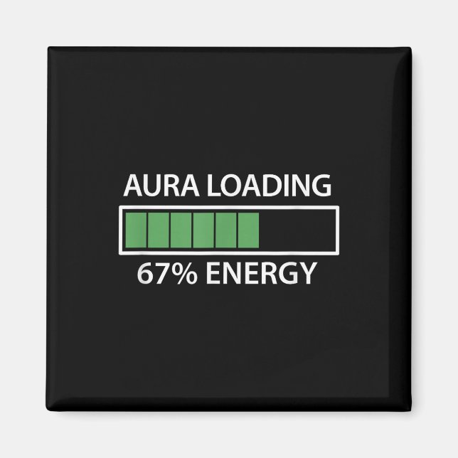 67 Meme Gen Alpha Aura Laddar  Magnet (Framsidan)