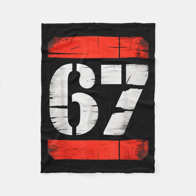 67 Meme Gen Alpha Six Seven 6 7 Boys Tweens Kids  Fleecefilt (Framsidan)