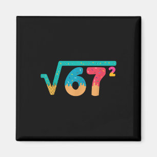 67 Meme Glass Droppande Glass Roten Ur 67² Slang M Magnet