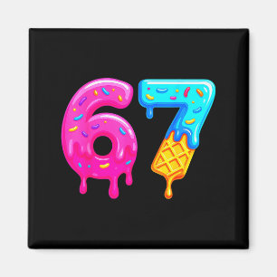 67 Meme Glass Ström Roligt Sex Sju Gen Alpha S Magnet
