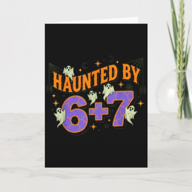 67 Meme Halloween Costume Haunted By 6-7  Kort (Framsida)