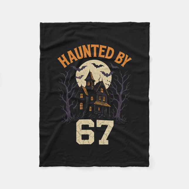 67 Meme Halloween Costume Haunted  Fleecefilt (Framsidan)