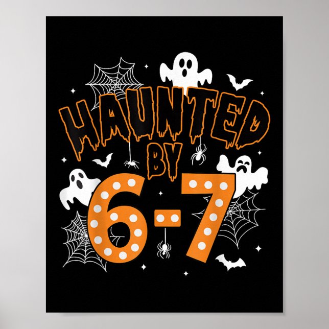 67 Meme Halloween Haunted– Funny Ghost And Pumpkin Poster (Framsidan)