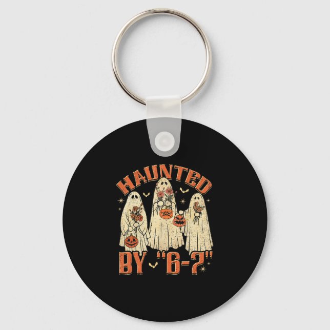 67 Meme Halloween Haunted  Nyckelring (Framsida)