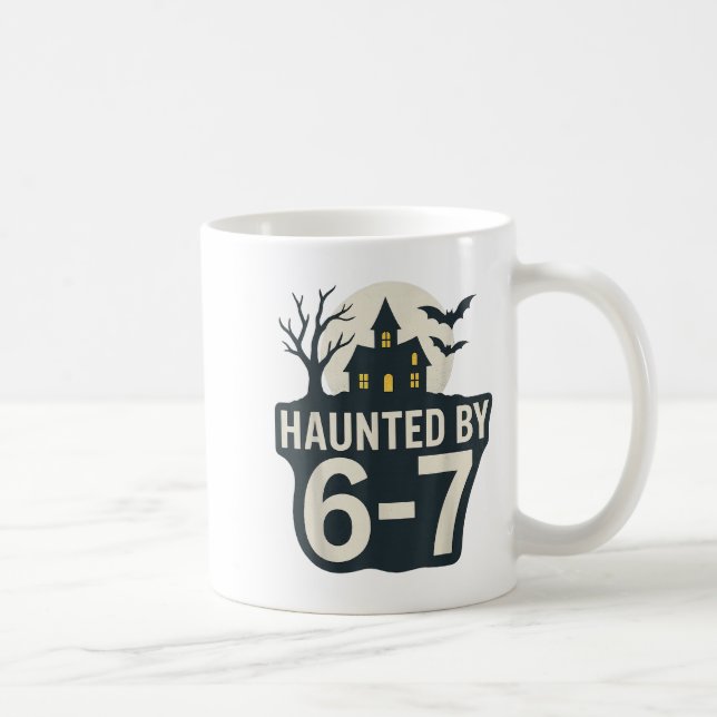67 Meme Halloween House Spooky - Six Seven Gen Alp Kaffemugg (Höger)