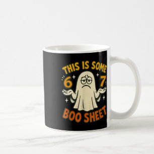 67 Meme Halloween-kostym 6 7 Roligt Boo-ark Sex Kaffemugg