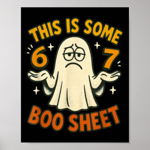 67 Meme Halloween-kostym 6 7 Roligt Boo-ark Sex Poster