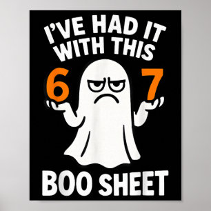 67 Meme Halloween-kostym 6 7 Roligt Boo-ark Sex Poster