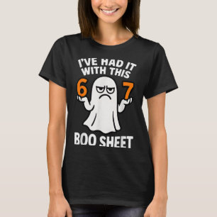 67 Meme Halloween-kostym 6 7 Roligt Boo-ark Sex T Shirt