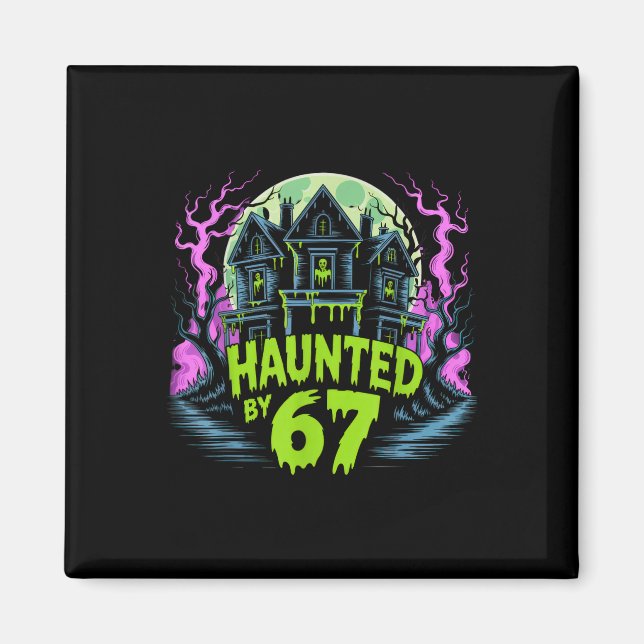 67 Meme Halloween-kostym hemsökt _4  Magnet (Framsidan)