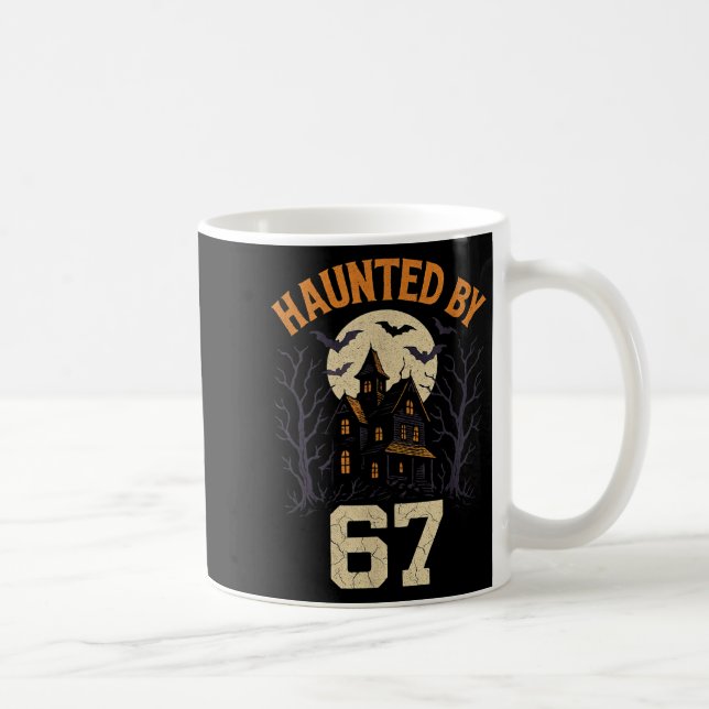 67 Meme Halloween-kostym hemsökt av 6-7 Brainrot  Kaffemugg (Höger)