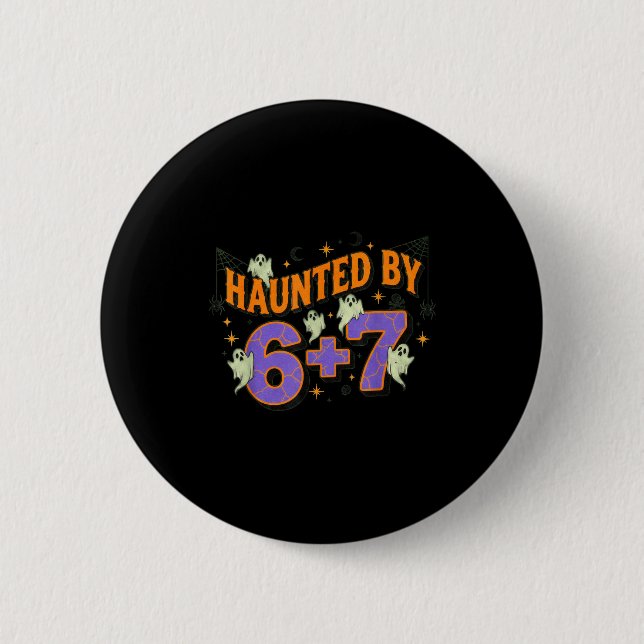 67 Meme Halloween-kostym hemsökt av 6-7  Knapp (Framsida)