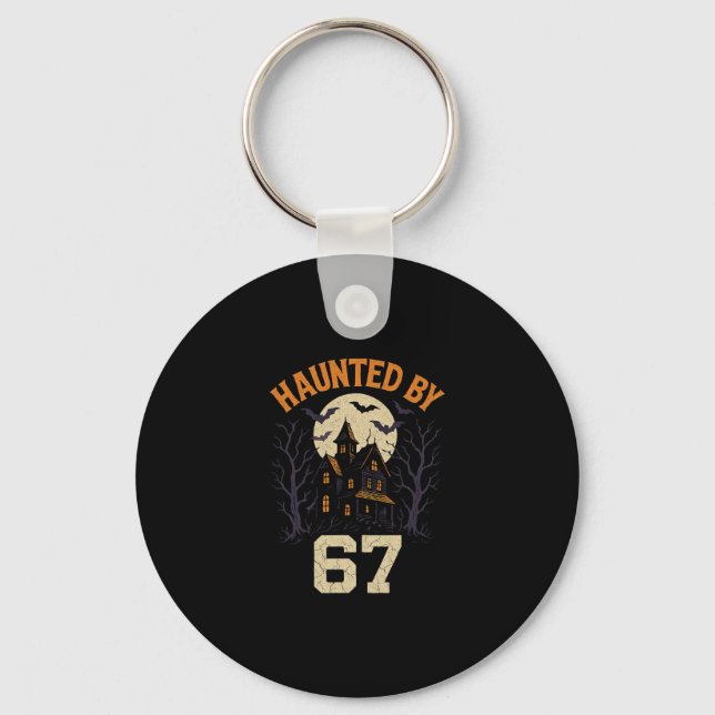 67 Meme Halloween-kostym hemsökt  Nyckelring (Framsida)