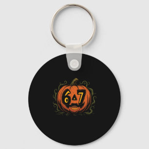 67 Meme Halloween Pumpa - Six Seven Gen Alpha Z Nyckelring