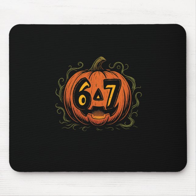 67 Meme Halloween Pumpkin - Six Seven Gen Alpha Z  Musmatta (Framsidan)