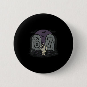 67 Meme Halloween Skelett Soky - Six Seven Gen Al Knapp