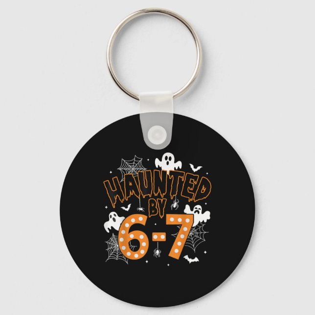67 Meme Halloween Spökad– Roliga Spöken Och Pumpa Nyckelring (Framsida)
