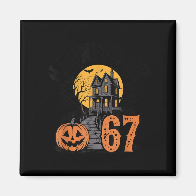 67 Meme Halloween Spökar Soky - Six Seven Gen Alp Magnet (Framsidan)