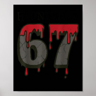 67 Meme Halloween Spökar Soky - Six Seven Gen Alp Poster
