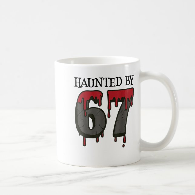 67 Meme Halloween Spöklik Halloween - Six Seven Ge Kaffemugg (Höger)