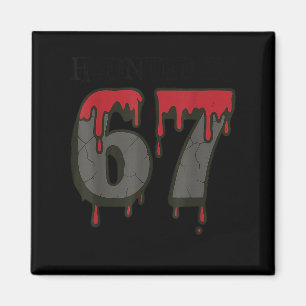 67 Meme Halloween Spökliknande - Six Seven Gen A Magnet
