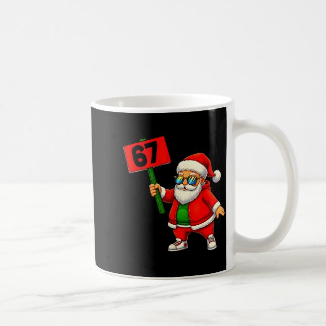 67 Meme Humor 6-7 Funny Six Seven Christmas  Kaffemugg (Höger)