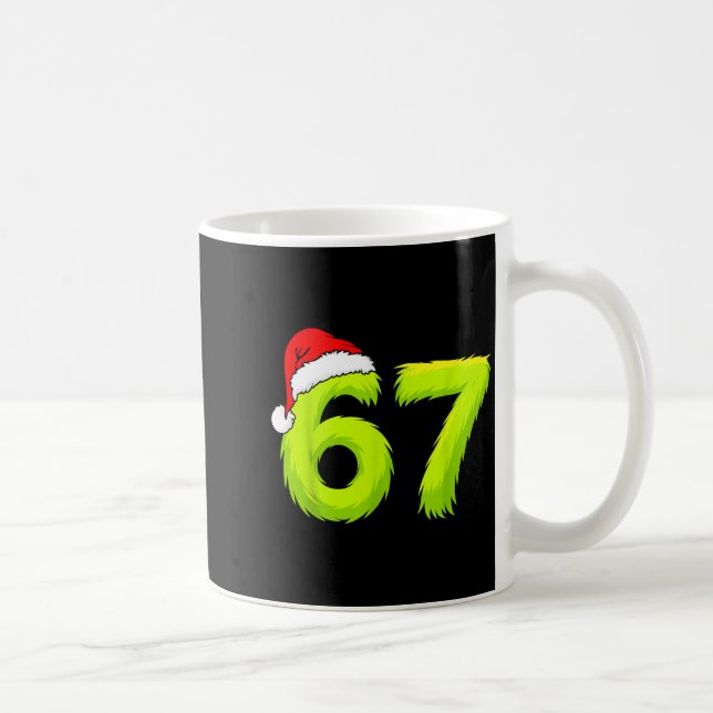 67 Meme Humor 6-7 Funny Six Seven Christmas  Kaffemugg (Höger)