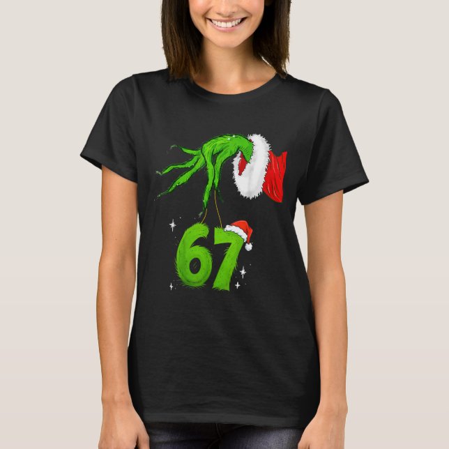 67 Meme Humor 6-7 Funny Six Seven Christmas  T Shirt (Framsida)