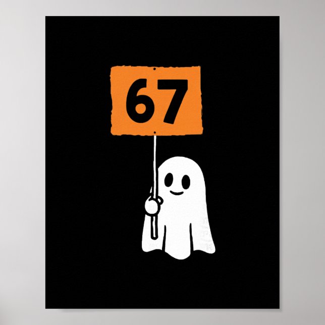 67 Meme Humor 6-7 Funny Six Seven Halloween  Poster (Framsidan)