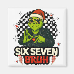67 Meme Humor 6-7 Roligt Sex Sju Jul Magnet
