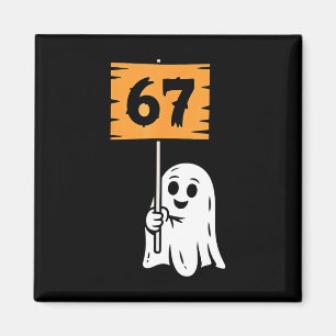 67 Meme Humor 6-7 Sex Sju Halloween Magnet