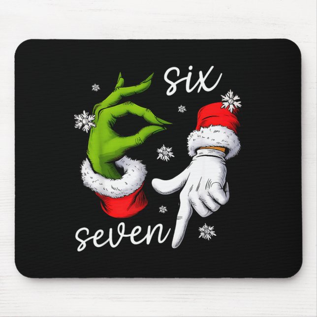 67 Meme Humor Funny Santa Says Six Seven Christmas Musmatta (Framsidan)