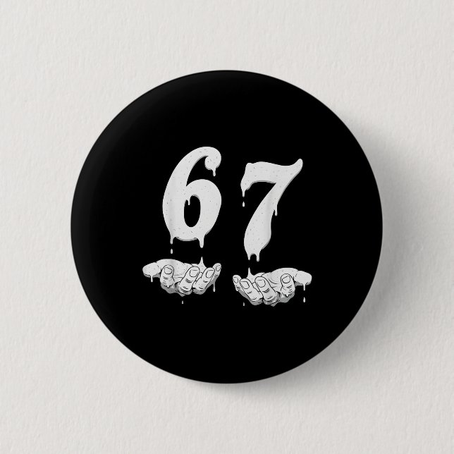 67 Meme Humor Nummer 6 7  Knapp (Framsida)