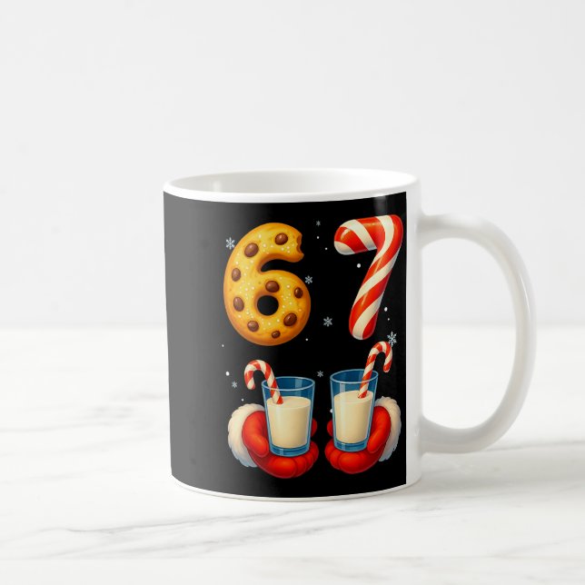 67 Meme jul kakor godisstav rolig Six Seve Kaffemugg (Höger)