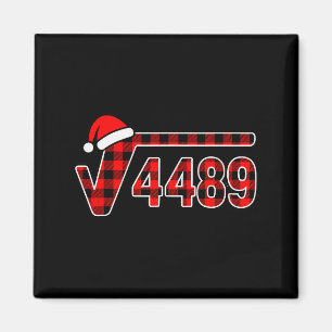 67 Meme jul kvadratrot 4489 sex sju matematik Magnet