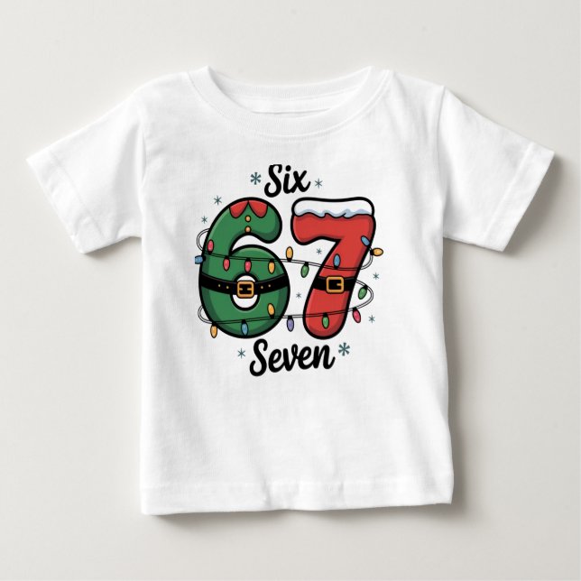 67 Meme julbelysning T Shirt (Framsida)