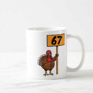 67 Meme Kalkon Rolig Thanksgiving 6 7 Pojkar Tonår Kaffemugg