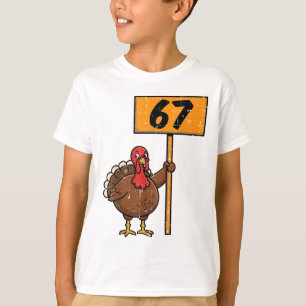 67 Meme Kalkon Rolig Thanksgiving 6 7 Pojkar Tonår T Shirt
