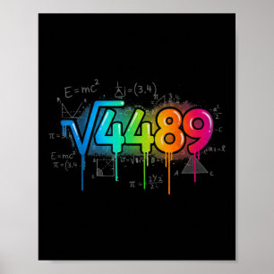 67 Meme Kvadratrot 4489 Dropp Six Seven Math Teach Poster