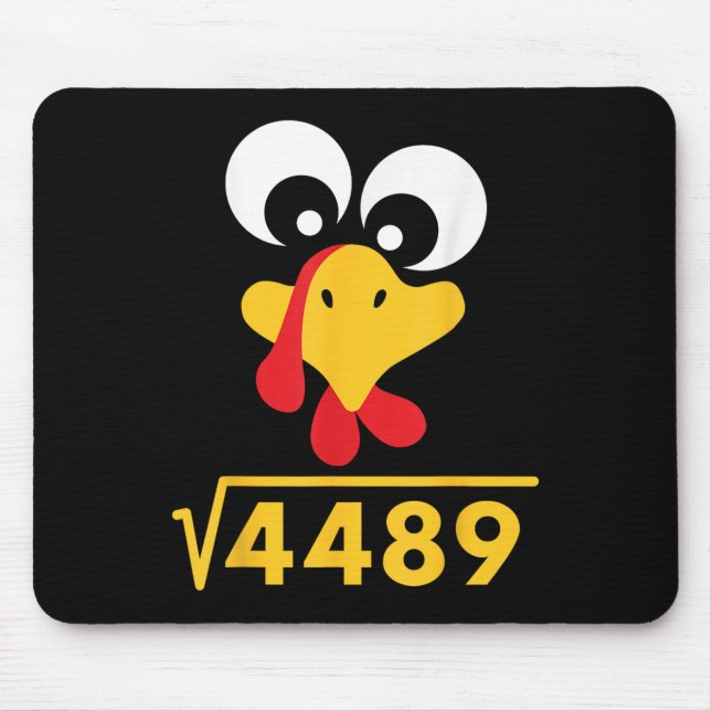 67 Meme Kvadratrot 4489 Kalkon Tacksgiving Matemat Musmatta (Framsidan)