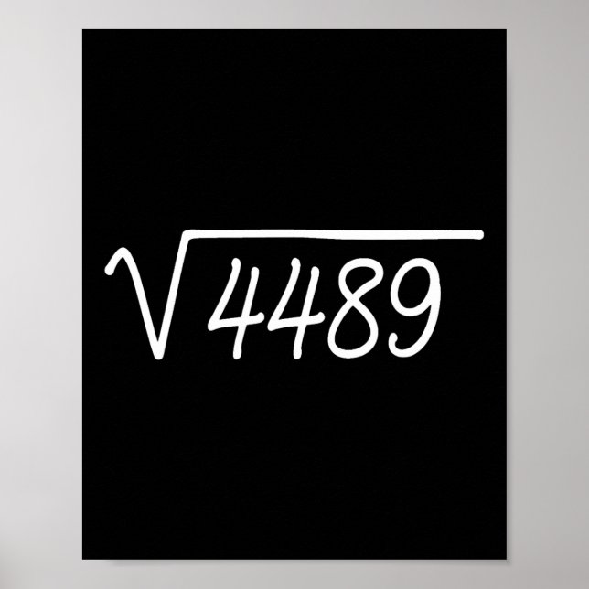 67 Meme Kvadratrot 4489  Poster (Framsidan)